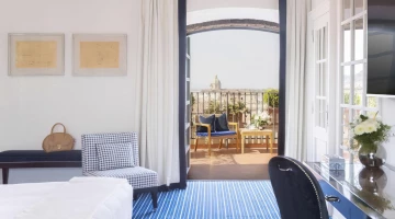 Suite auf der Dachterrasse mit Panoramablick