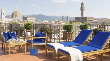 Privates Solarium in der Suite mit Dachterrasse