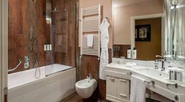 Private bathroom with bathtub