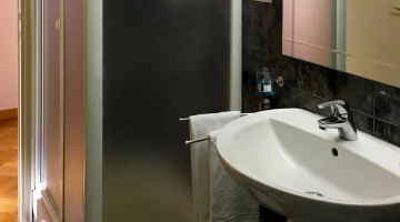 Bathroom with shower cubicle