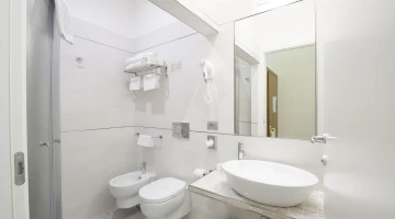 Bathroom with shower cubicle