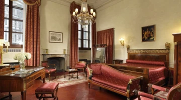 Détail du mobilier de la suite double
