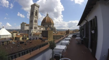 Vista sul duomo dalla terrazza