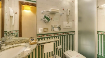Bathroom with shower box