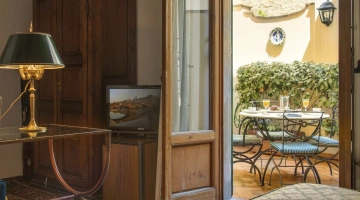 Superior room with private patio