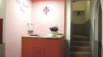 Bancone della reception