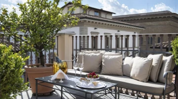 Private Terrasse des Deluxe-Dachs
