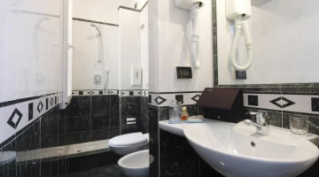 Bathroom with shower cubicle