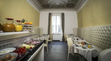 Sweet and savory breakfast buffet