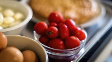 Savory breakfast buffet