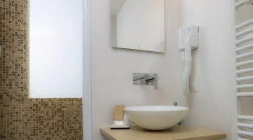 Bathroom with shower cubicle