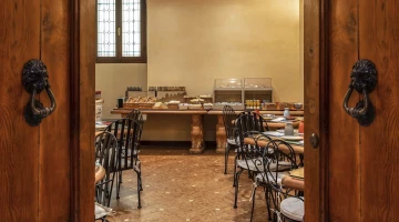 Frühstücksraum und Buffet