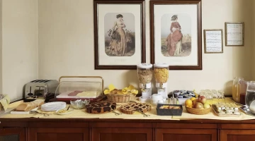 Breakfast buffet with sweet options