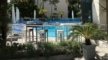 Poolside tables