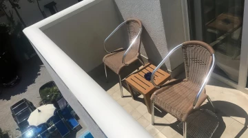Private furnished balcony