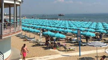 Private beach
