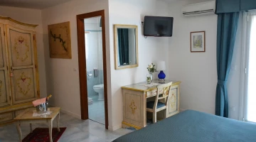 Room with satellite TV