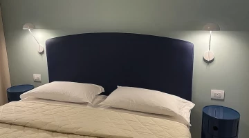 Doppelbett in der Suite