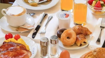 Sweet and savory options for breakfast