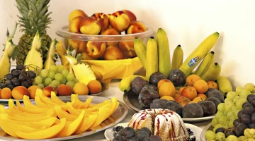 Fruit and dessert buffet