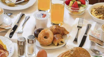 Sweet and savory options for breakfast