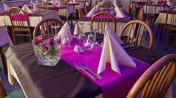 Détail d&#39;une table de restaurant