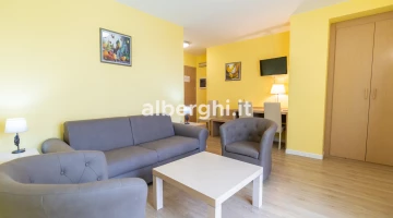 Living area in room