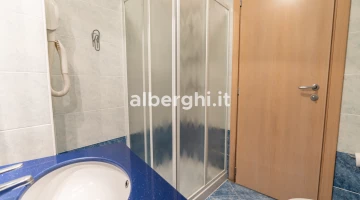 Bathroom with shower box