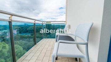 Balcony with armchairs