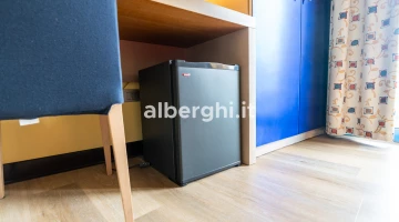 Detail of the minibar in the room