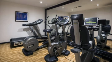 Gym with technogym equipment