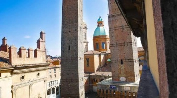 Vista dall'hotel sulle Due Torri