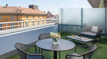 Furnished exterior terrace Junior Suite