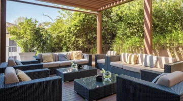 Terrace lounge and winter garden