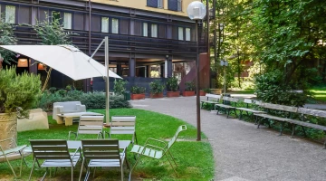 Espace détente dans le jardin