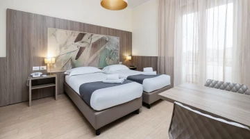 Doppelzimmer mit Einzelbetten