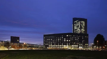 Night view of the hotel