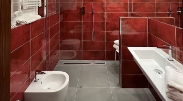 Bathroom with shower cubicle