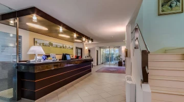 Entrance with reception counter