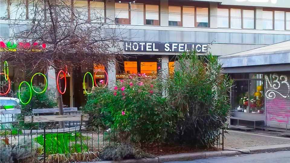 Exterior of the hotel