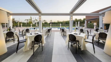 Catering auf der Veranda