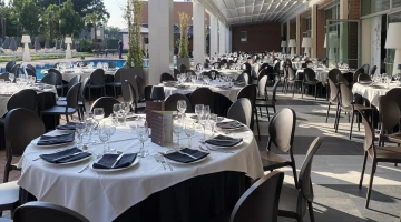 Catering auf der Veranda
