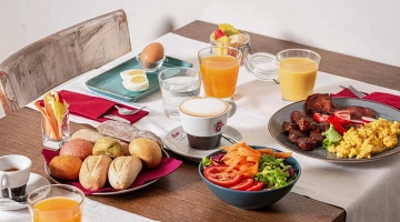 Breakfast at the table