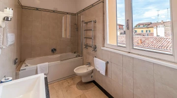 Bathroom with tub