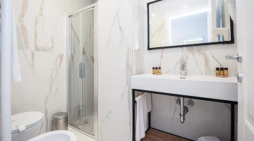 Bagno con set cortesia
