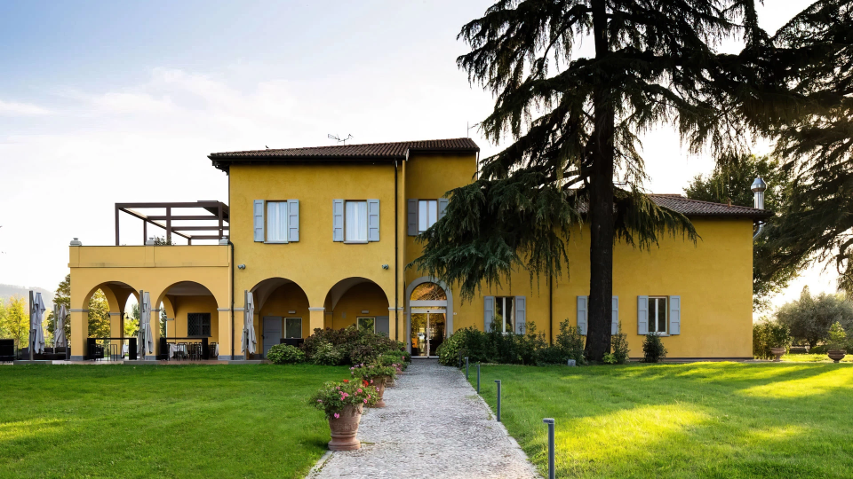 Exterior of the villa