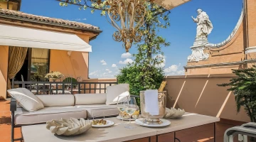 Terrasse der Art-Deco-Terrassensuite