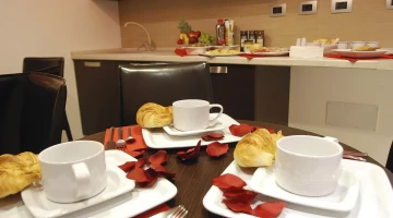 Table set for breakfast