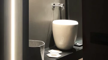 Bathroom in the room iron