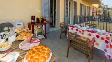 Breakfast buffet on the terrace
